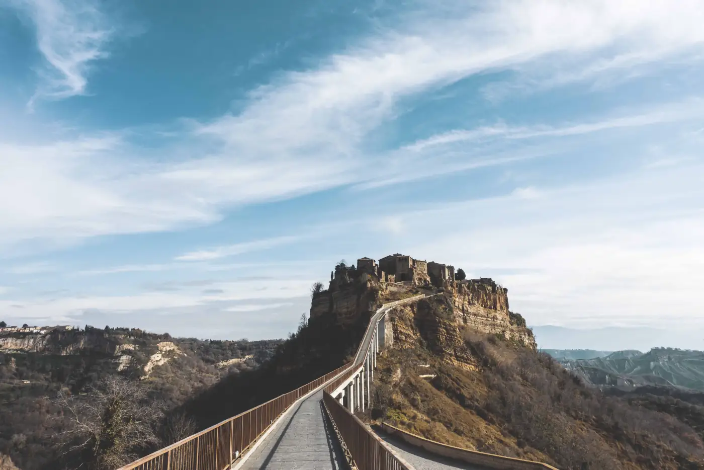 Panorama sulla Tuscia da un sentiero